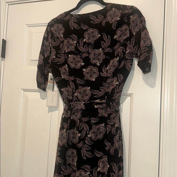 1.State Black and Pink Floral Mini Dress size 2 - Picture 6 of 7